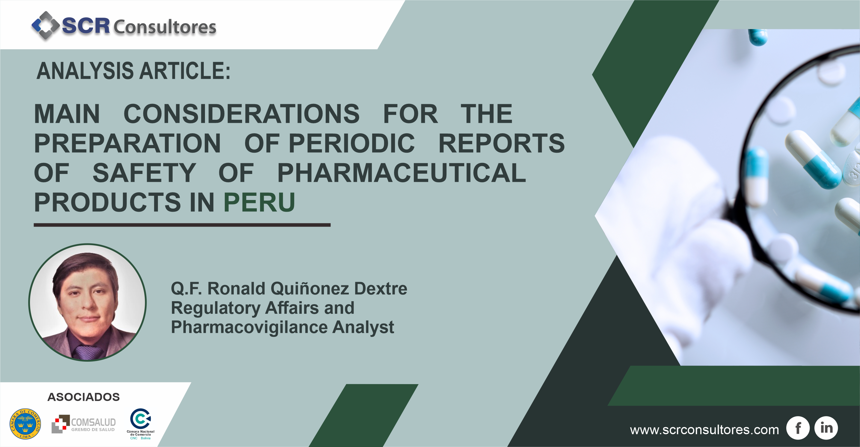 MAIN CONSIDERATIONS FOR THE PREPARATION OF PERIODIC REPORTS OF SAFETY OF PHARMACEUTICAL PRODUCTS IN PERU