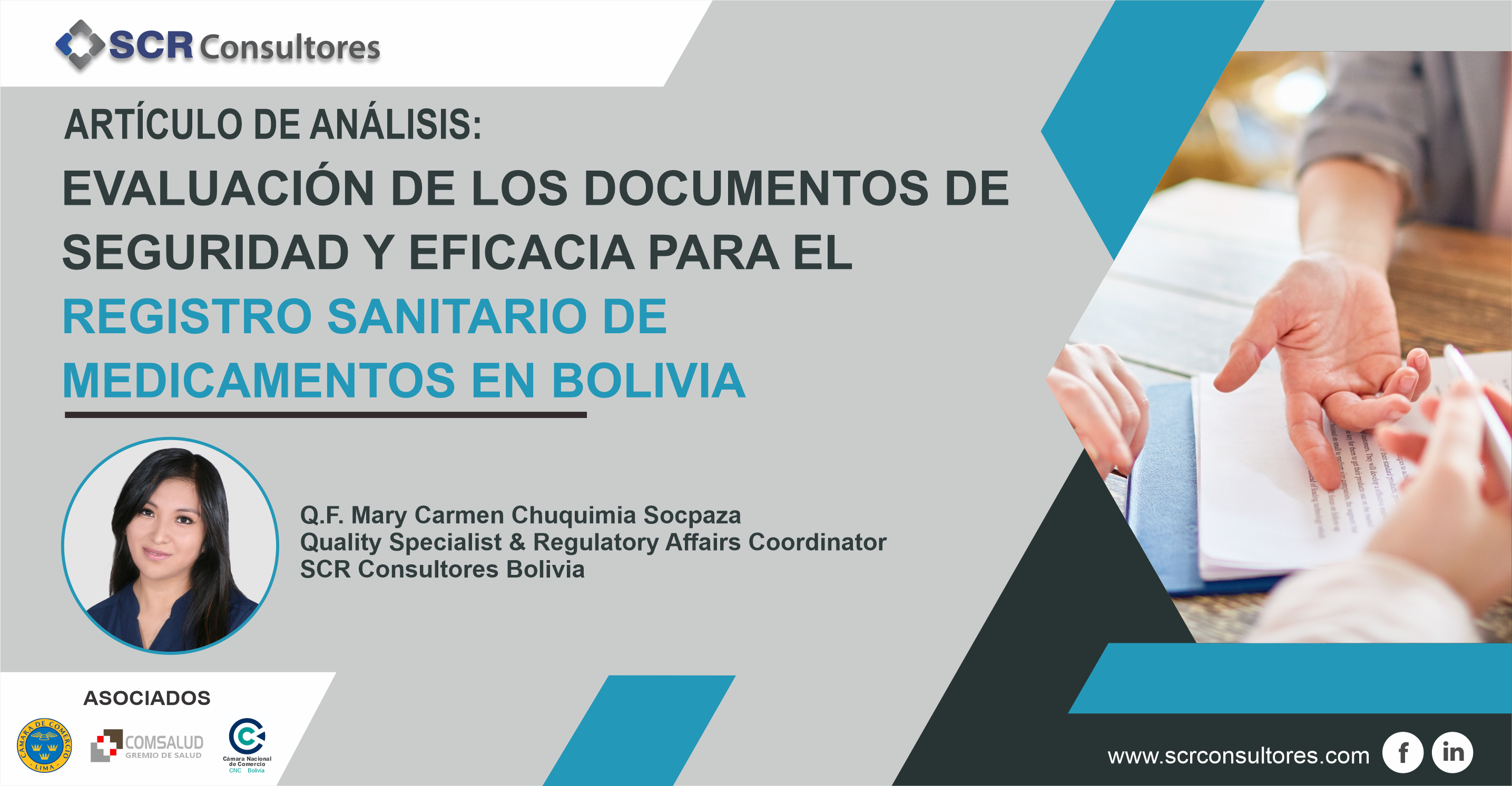 El proceso de evaluación y emisión del Registro Sanitario de Medicamentos en Bolivia, es responsabilidad de la Agencia Estatal de Medicamentos y Tecnología en Salud del Ministerio de Salud y Deportes, a través del Departamento de Autorización de Comercialización específicamente por el Área de evaluación de Medicamentos y la Comisión Farmacológica Nacional, como órgano técnico asesor en evaluación de Eficacia y Seguridad, misma que tiene como finalidad principal la de seleccionar farmacológicamente los medicamentos que podrán ser comercializados en el país, evaluar sus indicaciones y contraindicaciones bajo criterios técnicos y científicos, con el objeto de garantizar la eficacia de los mismos y su uso racional por la población, dicho proceso se fundamenta inevitablemente y de forma obligatoria en las Normas internacionales y Nacional establecidas para Ensayos clínicos, en concordancia con el avance continuo de la Medicina Basada en Evidencias.